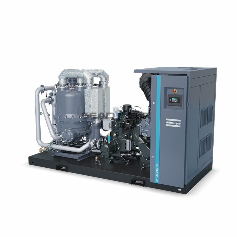 Atlas ZR 90-110-145-160 VSD+ FF Atlas Copco oil free rotary screw air compressor 