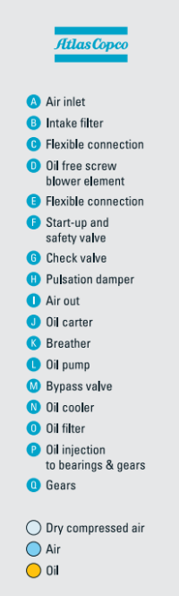 Atlas Copco ZS4 Screw Air Compressor